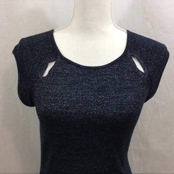 Express Shimmer Knit Bodycon Dress - Picture 3 of 5